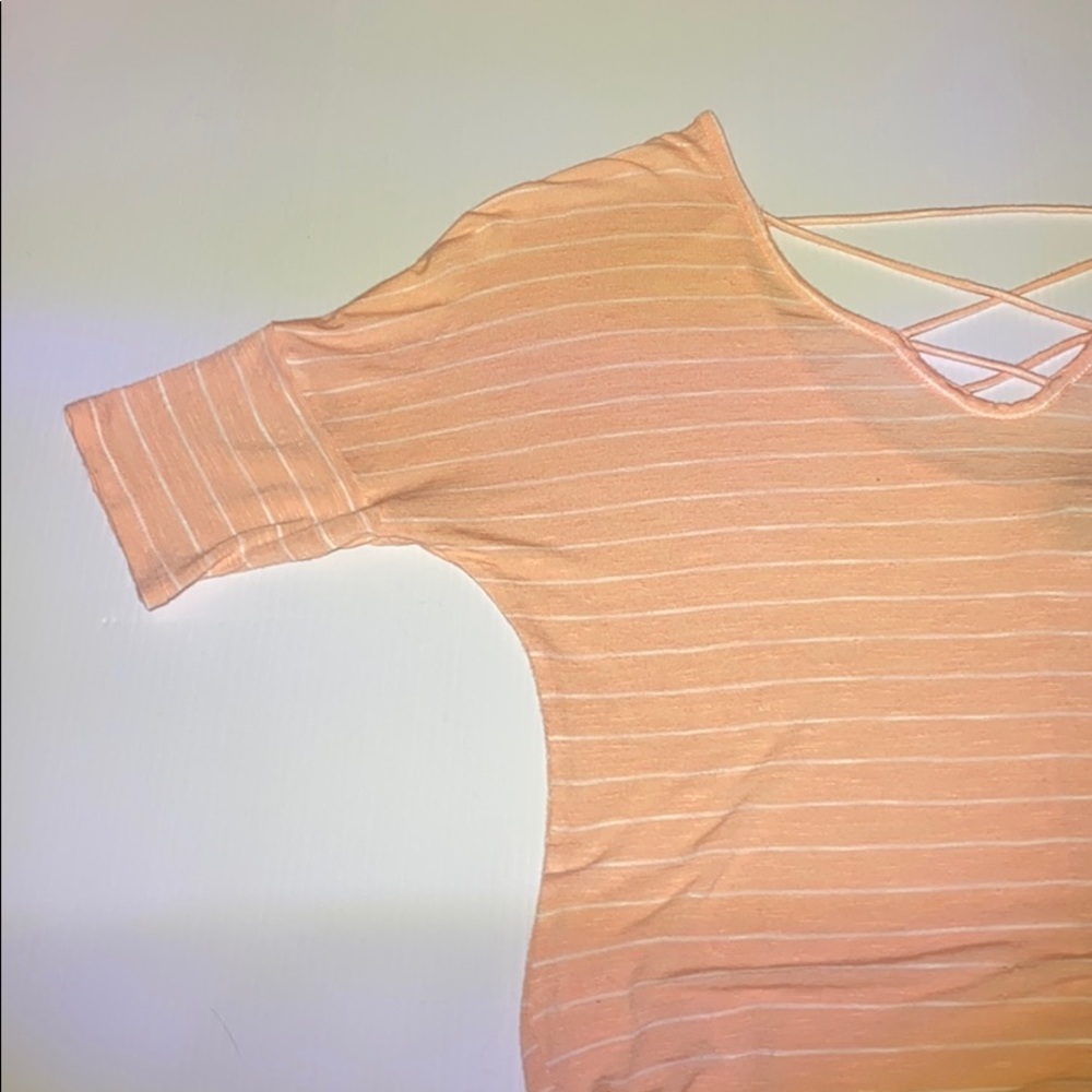 Sheer loose strappy top